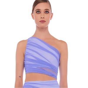 NORMAKAMALI Lilac Swim Top Dana